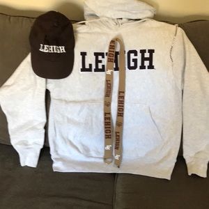 Lehigh University Apparel.  Hooded Sweatshirt, Cap, Belt, Bracelet, Lanyard!